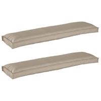 Pallet Kussen Set 2 pcs Taupe 150 x 40 x 8 cm Oxford Stof