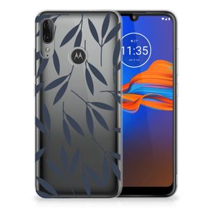 Motorola Moto E6 Plus TPU Case Leaves Blue