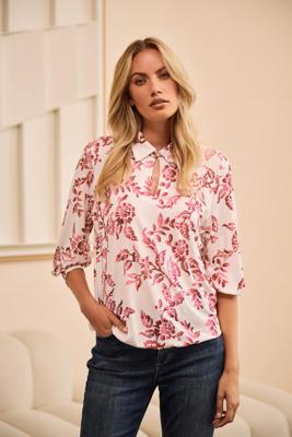 Helena Hart Top Liv Print 7761 Tops En Singlets Roze