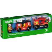 BRIO World - 33811 - Geluid en licht van de brandweerwagen - houten speelgoed
