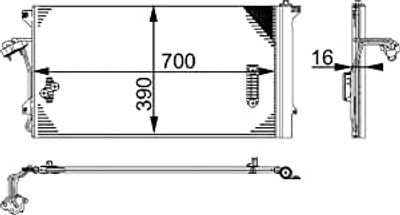 Condensor, airconditioning AC659000S