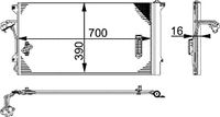 Condensor, airconditioning AC659000S Condensor, airconditioning AC659000S