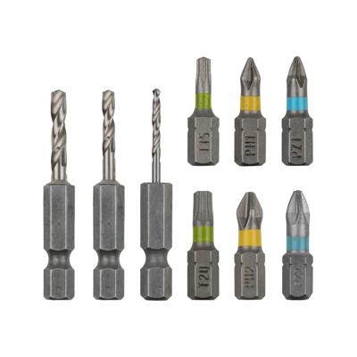 Wolfcraft Flipbit toebehorenset | Boren en schroeven | 9-delig | 1 set - 3083000