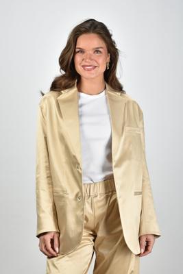 Sea Me Happy blazer Bailey Shiny Cotton gold