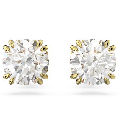 Swarovski 5642595 Oorknoppen Constella goudkleurig-wit 6 x 6 mm