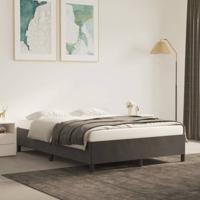 Bedframe zonder matras 140x200 cm fluweel donkergrijs