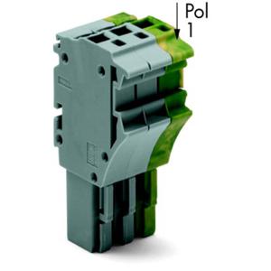 WAGO 2022-106/000-036 Connector, female Grijs, Groen, Geel 50 stuk(s)