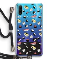 Sushi time: Huawei P30 Lite Transparant Hoesje met koord