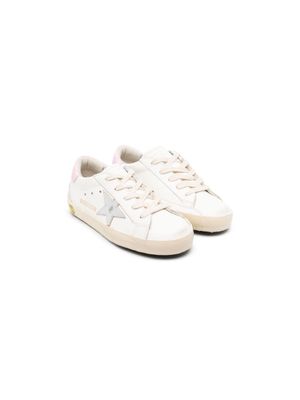 Golden Goose Kids baskets Super-Star en cuir - Blanc