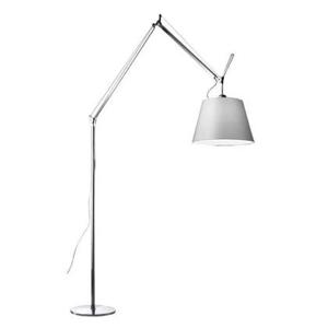 Artemide Tolomeo Mega Terra booglamp LED 3000K toetsdimmer alu grijs