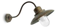 Moretti Luce Schuine wandlamp Patio - verouderd messing 1351.T.AR