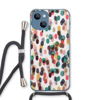 Tropical Dots: iPhone 13 Transparant Hoesje met koord
