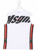 MSGM Kids t-shirt à détails rayés - Blanc