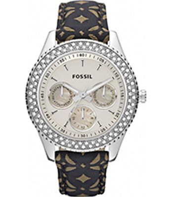 Horlogeband Fossil ES3125 Leder Multicolor 18mm