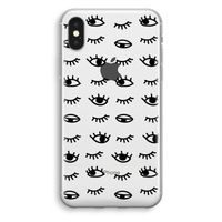 Eye pattern #2: iPhone XS Transparant Hoesje