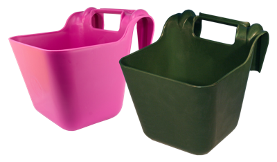 Voerbak met ophangbeugel groen 13,5 l KS