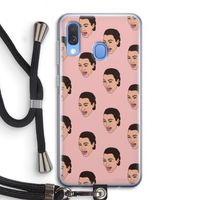 Ugly Cry Call: Samsung Galaxy A40 Transparant Hoesje met koord
