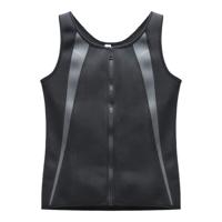 Mannen rits vest buik korset fitness kleding maat: M (grijs) Mannen rits vest buik korset fitness kleding maat: M (grijs)