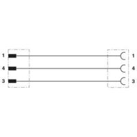 Phoenix Contact 1693021 Sensor/actuator connector, geassembleerd M12 Aantal polen (sensoren): 3 Stekker, recht, Bus, recht 5.00 m 1 stuk(s)