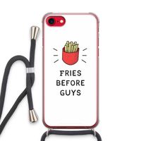 Fries before guys: iPhone SE 2020 Transparant Hoesje met koord