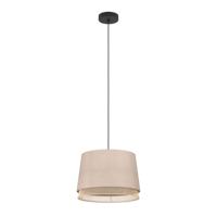 Eglo HanglampTabley Ø 38cm - linnen met rotan - 43975