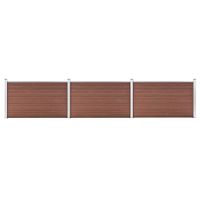 vidaXL Schutting 526x106 cm HKC bruin - thumbnail