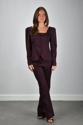 Sage & Ivy broek Nima burgundy