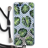 Geometrische jungle: Honor 10 Transparant Hoesje met koord
