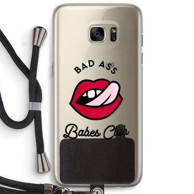 Badass Babes Club: Samsung Galaxy S7 Edge Transparant Hoesje met koord