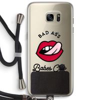Badass Babes Club: Samsung Galaxy S7 Edge Transparant Hoesje met koord