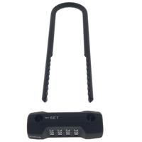 Stahlex superlock Fietsslot cijferslot/beugelslot- metaal - zwart -7,5 x 20 cm