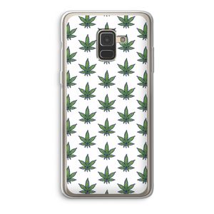 Weed: Samsung Galaxy A8 (2018) Transparant Hoesje
