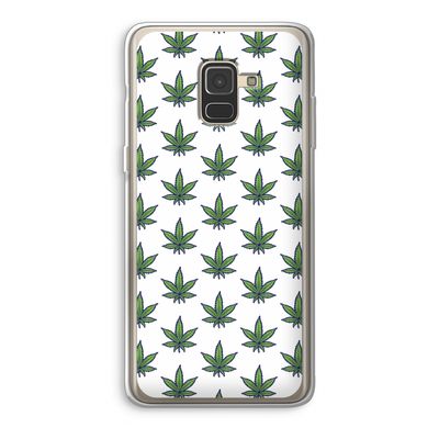 Weed: Samsung Galaxy A8 (2018) Transparant Hoesje