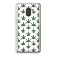 Weed: Samsung Galaxy A8 (2018) Transparant Hoesje