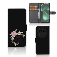 OPPO Find X6 Leuk Hoesje Boho Text | Portemonnee hoesje