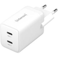 Intenso POWER ADAPTER 2XUSB-C GAN/7804012 Universeel Wit AC Snel opladen Binnen