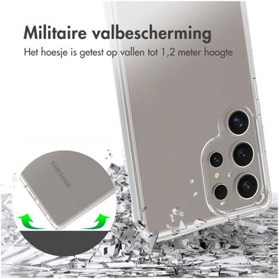 AccezzXtreme Impact Backcover voor Samsung Galaxy S25 Ultra Telefoonhoesje Transparant