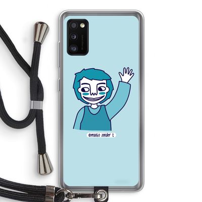 Zwaai: Samsung Galaxy A41 Transparant Hoesje met koord