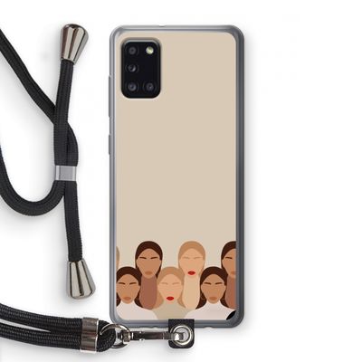 Girls girls girls: Samsung Galaxy A31 Transparant Hoesje met koord