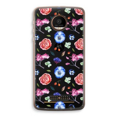 Bloemetjes: Motorola Moto Z Force Transparant Hoesje