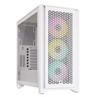 Case per PC - Corsair - ICUE 4000D RGB Airflow - Torre centrale - 3 AF120 RGB Elite - Ventile bianchi