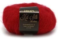 Drops Kid Silk Uni Colour 014 Rood