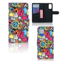 Samsung Galaxy A32 4G Wallet Case met Pasjes Punk Rock