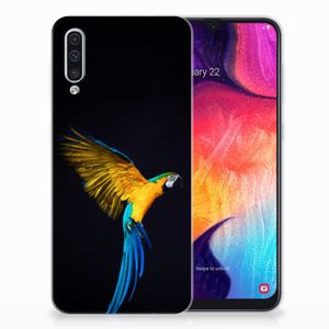 Samsung Galaxy A50 TPU Hoesje Papegaai