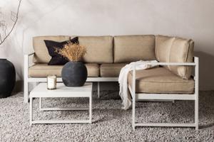 Nohr Hoek Loungeset Terah Met hoekbank en tafel - Beige