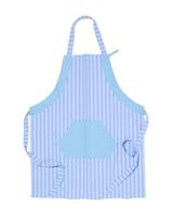 HEMA Schort katoen grijsblauw (blauw)