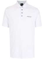 Armani Exchange polo à logo imprimé - Blanc - thumbnail