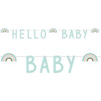 Letterslinger &apos;Hello Baby&apos; Rainbow Mintgroen (1,4m)