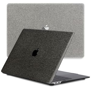 Lunso MacBook Air 15 inch (2023-2025) cover hoes - case - Glitter Zwart