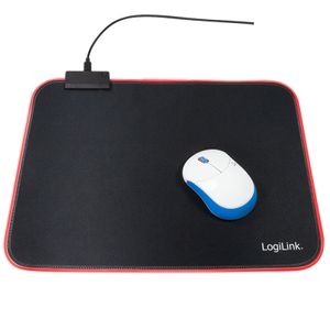 LogiLink ID0183 Gaming muismat Verlicht Zwart